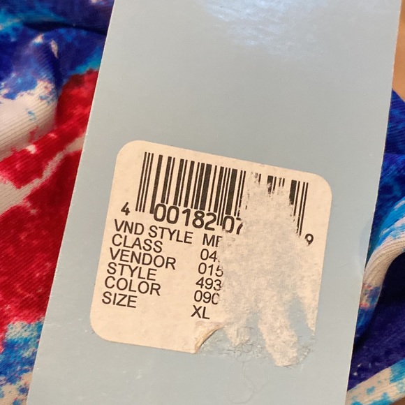 New Rue Bleu bathing suit top by rue 21. Size XL Red and blue with white stars. - Picture 5 of 9